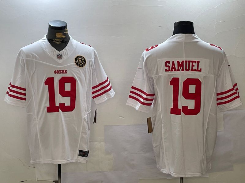 Men San Francisco 49ers #19 Samuel White three generations 2024 Nike Limited NFL Jersey style 7->san francisco 49ers->NFL Jersey
